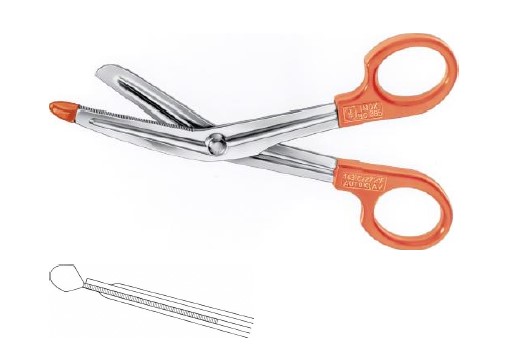 Універсальні ножиці помаранчеві 145 мм